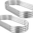 Land Guard 2Pcs Galvanized Steel Raised Garden Bed,8 x 4 x 1 ft Large Metal Raised Planter Beds, Aluminum Raised Garden Bed for Vegetables, 8 x 4 x 1ft(2pcs)