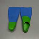 Sporti Adult-Kids Swim Fins for Pool Lap Swimming - Long Floating Fins for Swimming & Snorkeling - Swim Flippers for Training (Blue), 9T-10T