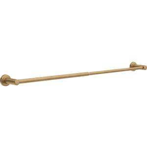 Franklin Brass Wake (1-Pack) Telescoping 15-1/2  29 in. Adjustable Towel Holder Satin Gold Wall Mounted Towel Bar Expandable Towel Rack for Bathroom Bathroom Accessories WAK27-SG
