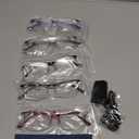 5 Pack One-Piece Half Frame Reading Glasses Women Men Flexible Blue Light Computer Lightweight comfort Readers +1.0