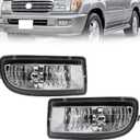 WILD BEAR Driving Fog Lights Fit For 1998-2007 Land Cruiser FJ100, Front Bumper Lights Without Switch Harness