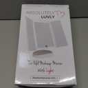 Luvly Trifold Vanity Mirror with LED Lights | Touch Screen Dimming - 1x 2X 3X Magnification - Portable Makeup Mirror