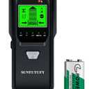 Stud Finder Wall Scanner - 5 in 1 Electronic Stud Detector with Upgraded Smart Sensor, Audio Alarm and HD LCD Display for the Center and Edge of Wood, AC Wire, Metal and Studs Detection(Frosted Black)