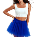 Women Tutu Skirt 5 Layers Tulle Girl Teens Fluffy Tutu Ballet Skirt Short Tulle Skirt Tutu for Women Adults Rave Costume (One Size)