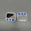 2 Pack Digital Kitchen Timer for Cooking Big Digits Loud Alarm Magnetic Backing Stand Cooking Timers for Baking White