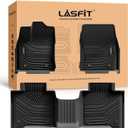 LASFIT Floor Mats for Toyota Tundra 2022-2025 2026 CrewMax Cab, All Weather Custom Fit TPE Floor Liners for Tundra SR/SR5/TRD PRO/Limited/Platinum/Castone Front&Rear 2 Row Car Mats, Black