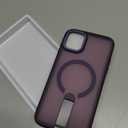 Case for iPhone 11 Compatible with Magsafe, Built-in Invisible Stand [Military Grade Drop Tested] Strong Magnetic Shockproof Slim Protective Phone Case Cover for iPhone 11 6.1 (Purple)