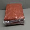 MR&HM Queen Comforter Set Terracotta, 7 Pieces Tufted Boho Beddding Sets, Farmhouse Style Bed in a Bag with 1 Comforter, 2 Pillow Shams, 2 Pillowcases, 1 Flat Sheet, 1 Fitted Sheet for All Seasons