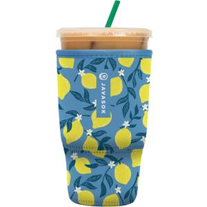 Sok It JavaSok Iced Coffee & Cold Soda Insulated Neoprene Cup Sleeve (Main Squeeze, Large: 30-32oz)
