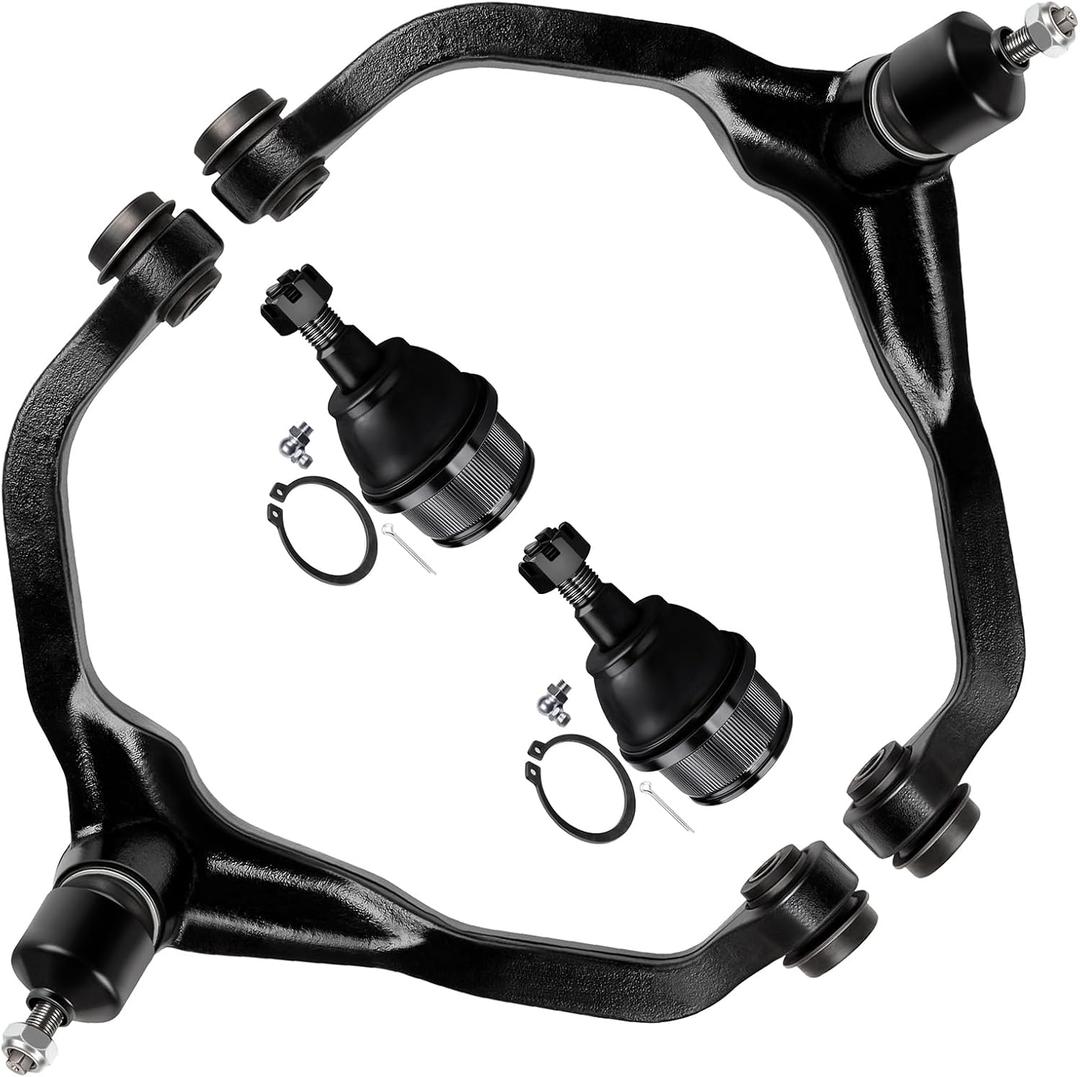 SCITOO 4pcs Front Suspension Kit For Jeep Liberty 2008-2012 For Dodge Nitro 2007-2011 (w/Parts Upper Control Arm and Ball Joint, Lower Ball Joint)