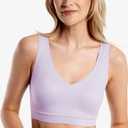 Floatley Cozy Bra Comfort Wirefree Full Coverage Seamless Bra with Embedded Pad for Women, Small