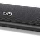 NJSJ Computer Speakers for Desktop with Clear Stereo Sound & Dynamic RGB Lighting, Compact Gaming Soundbar Speakers with USB Powered and 3.5mm Aux Input for PC, Laptop, Monitor
