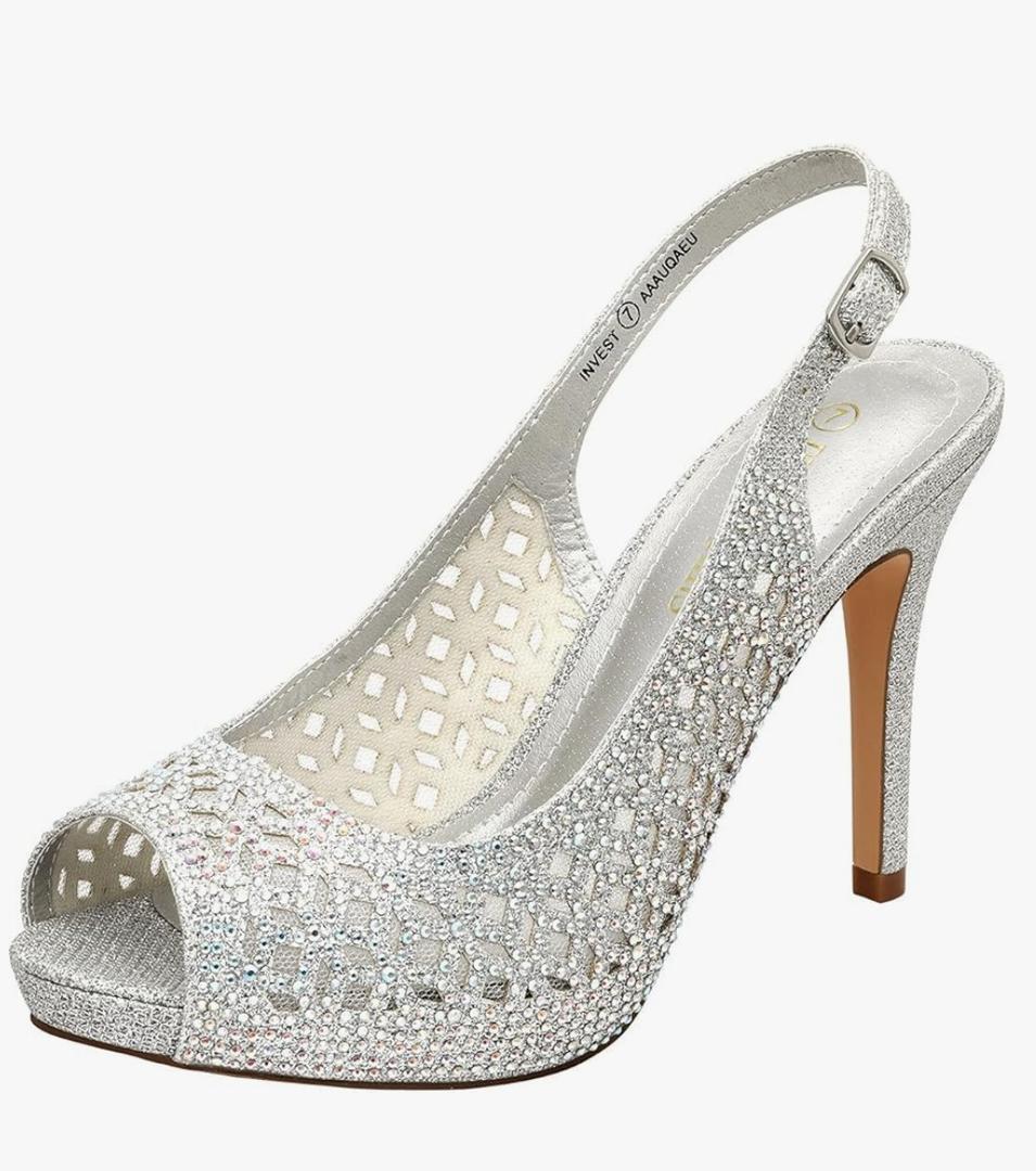 DREAM PAIRS Women's High Heels Platform Dress Rhinestones Peep Toe Pumps Shoes 5 DREAM PAIRS Women's High Heels Platform Dress Rhinestones Peep Toe Pumps Shoes 5