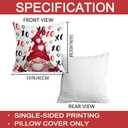 2 x FUTBU Valentines Day Pillow Covers, Valentines Decorations Indoor Pillow Covers 16x16 Set of 4 Red Buffalo Plaid Gnomes, Valentine Day Decor Throw Pillow Covers for Couch Sofa Living Room Outdoor