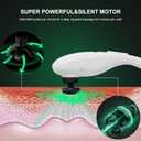 MEGAWISE Handheld Back Massager | Deep Tissue Percussion Relief for Back, Neck, Shoulders, Waist Legs, Full Body for Improved Blood Circulation and Fatigue Relief (Pearl White 6Ft Corded)