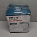 Cosori Electric Kettle, No Plastic Filter & Spout, Tea Kettle & Hot Water Boiler For Coffee & Tea, Water Heater & Teapot, Automatic Shut Off, Borosilicate glass, Green, 1.7L/1500W (1.8 Quarts)