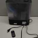 JRD Warm & Cool Mist Humidifiers for Bedroom 5L, Quiet Ultrasonic Air Humidifier Fast Symptom Relief, 50H Runtime, Oil Diffuser, 12H Timer, 7 Color Light for Large Room, Office, Baby, Plants-Black