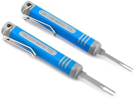 JRready ST5353 2Pcs Wire Terminal Removal Tool Kit 2mm Pin Connector Removal Tool 3mm Micro Terminal Remover Pin Extractor Pin Out Tool Kit for Mechanical and Electrical Repair