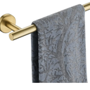 JQK Bath Towel Bar, 27 Inch Brushed Light Gold Towel Rack Bathroom, 304 Stainless Steel Thicken 0.8mm Towel Holder Wall Mount, Useable Length 24 Inch, TB110L24-BG