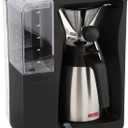 Bodum BISTRO Coffee Maker, Automatic Pour Over Coffee Machine with Thermal Carafe, Black, 40 Ounce