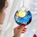 Christmas Ornaments: Stained Glass Ornament, Christmas Tree Ornament, Hanging Ornaments for Home Decor & Xmas Tree Decorations  Exquisite Holiday Decor, Gifts & Holiday Present - Full Moon