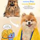 PETHROOM Ultra Absorbent Pet Towel | Quick-Drying, Soft Microfiber Dog & Cat Bath Towel | Lightweight, Durable, Fast Water-Soaking | Ideal for All Breeds (Large) 23.6" x 47.2"