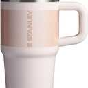 STANLEY Quencher ProTour Flip Straw Tumbler with Leakproof Lid | Built-In Straw & Handle | Cupholder Compatible for Travel | Insulated Stainless Steel Cup | BPA-Free (20 Ounces, Rose Quartz Fade)