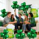 2 x 8 Pcs St Patricks Day Balloons,Green Shamrock Balloons Happy St.Patrick's Day Beer Mug Foil Balloon for Lucky St Patricks Party Decorations