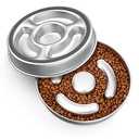 AIPERRO Slow Feeder Dog Bowl Stainless Steel, 2 Cups Metal Non-Slip Dog Food Bowls, Dogs Water Bowl for Small & Medium Sized Dogs, Fun Bloat Stop Pet Bowl for Fast Eaters, Slows Down Pets Eating