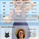 Charmo Women Plus Size Swimdress One Piece Swimsuit Ruched Tummy Control Bathing Suit Scalloped V Neck Flowy Swimwear (Black, XXL)