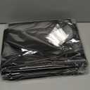 Extra Capacity Plastic Hanging File Folders,12 Pack Reinforced Hang Folders Letter Size, Accordian Pocket, Heavy Duty 2 Inch Expansion, Hard Hanging Folder Organizer for Office Home, Black