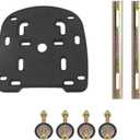 YehVeh Motorcycle Top Case Mounting Plate Adapter with Screws Hardware Universal Mount Rack Support Bracket for Motorbike Tail Box Trunk Luggage Racks Storage Bag Helmet Boxes Rear Carrier