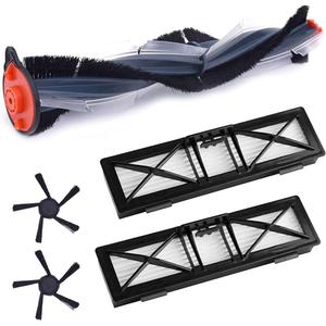Replacement Parts Compatible with Neato Botvac Connected Series D10 D9 D8 D3 D4 D5 D6 D7 and D Series D75 D80 D85 Accessories with 1 Combo Brush 2 Ultra Filter 2 Upgraded 5-arms Side Brush.