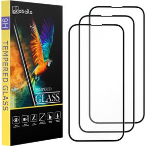 AKABEILA 3 Pack Screen Protector Compatible with Xiaomi Redmi Note 15 Pro 4G HD Tempered Glass Protective Film 9H Hardness Case Friendly Easy Installation Anti Scratch Bubble Free