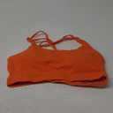 Sports Bras for Women, Padded Sports Bra Tank Top Sexy Crisscross Back High Impact Longline Workout Yoga Bra XL(Vermillion Orange)