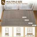 Front Door Mat 24''x35'', Absorbent Dirt Resist Washable Non Slip Low-Profile Indoor Doormat, Easy Clean Welcome Entryway Door Mats, Brown