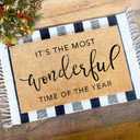 Christmas Doormat Stencils 27"x17" Large Christmas Stencils for Door Mats Holiday Stencil for Painting on Wood Doormat Canvas Window Glass Decor