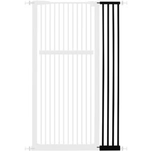 Lumizone 55.12" Extra Tall Pet Gate Extension Kit 8.27" Wide Black, Size: 8.27" W, Extension