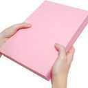 3 x A4 Pink Thick Cardstock Colored Paper Blank for DIY Crafts Cards Making, Invitations, Scrapbook Supplies 8.5 x 11 inches-50 Sheets-215GSM