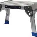 MaxWorks 80773 Foldable Aluminum Platform & Step Stool (350 lbs. Maximum Capacity)