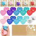 Arrowbash 20 Set CNA Week Gifts Bulk Nurses Gifts Heart Stress Balls with Nurses Appreciation Card for Nurse Practitioner Employee Coworker Medical Staff Team Graduation