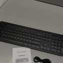KOPJIPPOM Backlit Wireless Keyboard, 2.4G Silent Wireless Light Up Keyboard, Full Size Computer Keyboards with 7 Colored Backlits, Rechargeable Keyboards for Windows, PC, Laptop (Black, Normative)