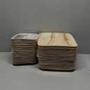 Palm Leaf Plate Bamboo Paper Plates Disposable 10 Inch & 7 Inch Bulk Party Pack Eco Compostable Biodegradable Wooden Plate Best Alternative To Plastic Paper Plates (10&7 100)