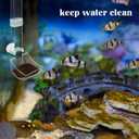 Rainmae Aquarium Feeding Dish Set, Transparent Aquarium Feeder Tube Kit, Fish Tank Feeding Supplies with Cleaning Brush and Food Scattering Prevention