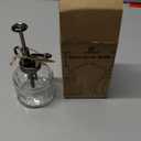 OFFIDIX Transparent Glass Watering Spray Bottle,Plant Mister with Plastic Bronze Plastic Top Pump, Glass Small Watering Can for Indoor Potted Plant, Outdoor Indoor Garden, Plants, Cleaning Solutions