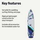 Amazon Basics Stand Up Paddleboard with Complete Accessory Kit, Lightweight, 132 inches x 33 inches, Blue