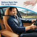 Lumbar Support Pillow for Office Chair Car Lumbar Pillow,Memory Foam Back Cushion with Breathable 3D Mesh Lumbar Support Orthopedic Backrest for Lower Back Pain Relief Ergonomic, LowerBackSupportBlack