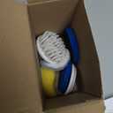 Electric Spin Scrubber, Cordless Shower Scrubber with Battery Level Display, 2 Speeds Electric Scrubber for Cleaning with 6 Replaceable Heads, Cleaning Brush for Bathroom/Sink/Window (White)