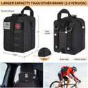 Survival Kit, 252Pcs Survival Gear First Aid Kit with Molle System Compatible Bag and Emergency Tent, Emergency Kit for Earthquake, Outdoor Adventure, Hiking, Hunting, Gifts for Men Women (Black)