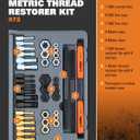 Lang 972 40 Piece Fractional and Metric Thread Restorer Kit